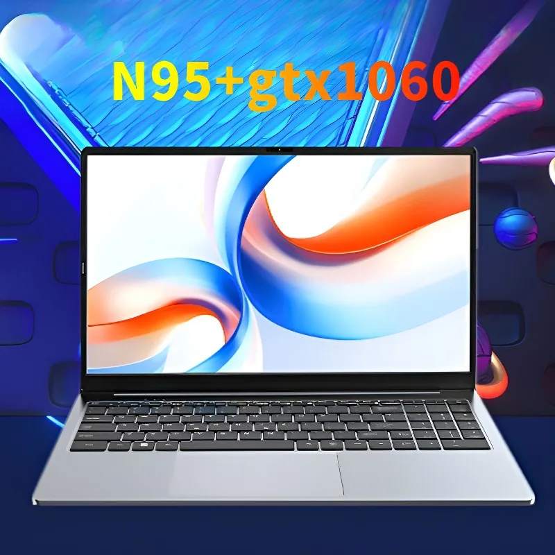 كمبيوتر محمول رفيع للألعاب مقاس 15.6 بوصة Intel N95 GTX1060 أجهزة الكمبيوتر المحمولة المحمولة الكمبيوتر المحمول لوحة المفاتيح الخلفية ويندوز 11 صفقات رخيصة الثمن