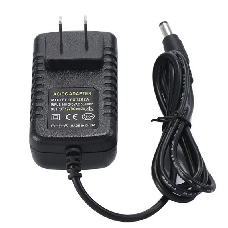 

Durable DC 12V 2A Power Supply AC Adaptor Transformer Perfect For Audio/Video Devices Black Color Over Voltage Protection