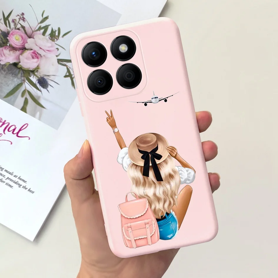 Lovely Heart and Floral Painted Soft Bumper Case