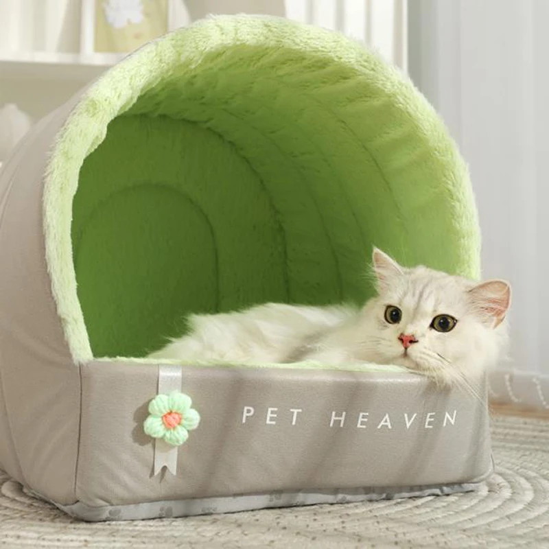 

1Pcs New Cat Litter Solid Color Polyester Sponge Enclosed Fashion Soft Comfortable Warm Small Dog Tent Home Pet Supplies JJ619