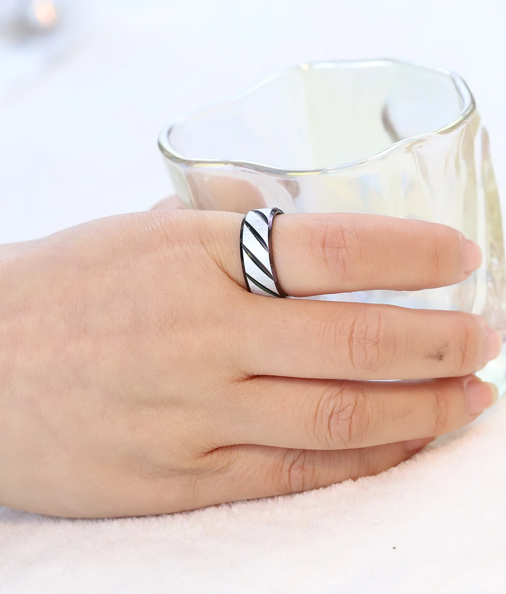 Magnetic Therapy Weight Loss Rings Stainless Steel Healthcare Hand String Healthy Stimulating Acupoints Gallstone Ring stainless steel ring finger ring