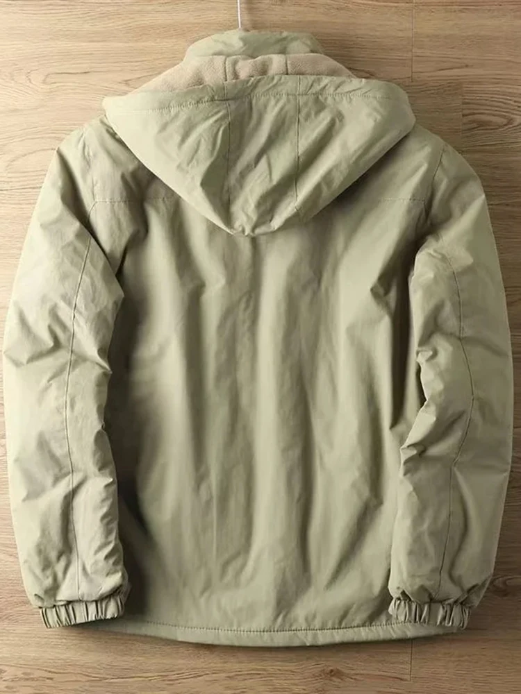 Mens Casual Tactical Jacket - Warm Padded Outdoor Coat for Autumn and Winter
