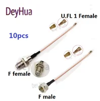 สายเคเบิลเสาอากาศ RF 10/100 ชิ้น แบบ F ตัวเมีย ไปยัง UFL 1 MHF4 สายเคเบิล RG178 ขนาด 1.13 0.81 สายเคเบิล F ตัวเมีย ตัวผู้ ไปยัง U.FL 1 สายเคเบิลไฟเบอร์แบบประกอบ 1