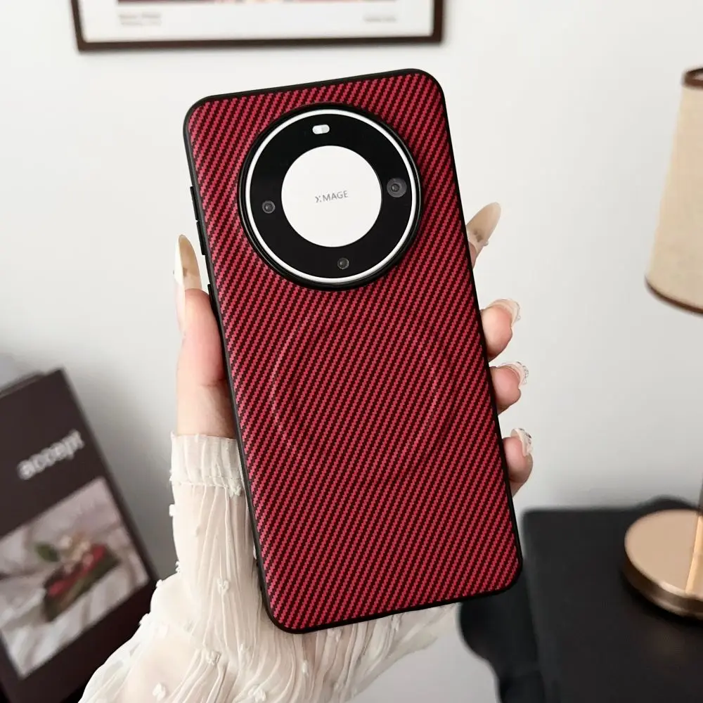 Magnetic Carbon Fiber Soft TPU Case with Magsafe Charging Compatibility