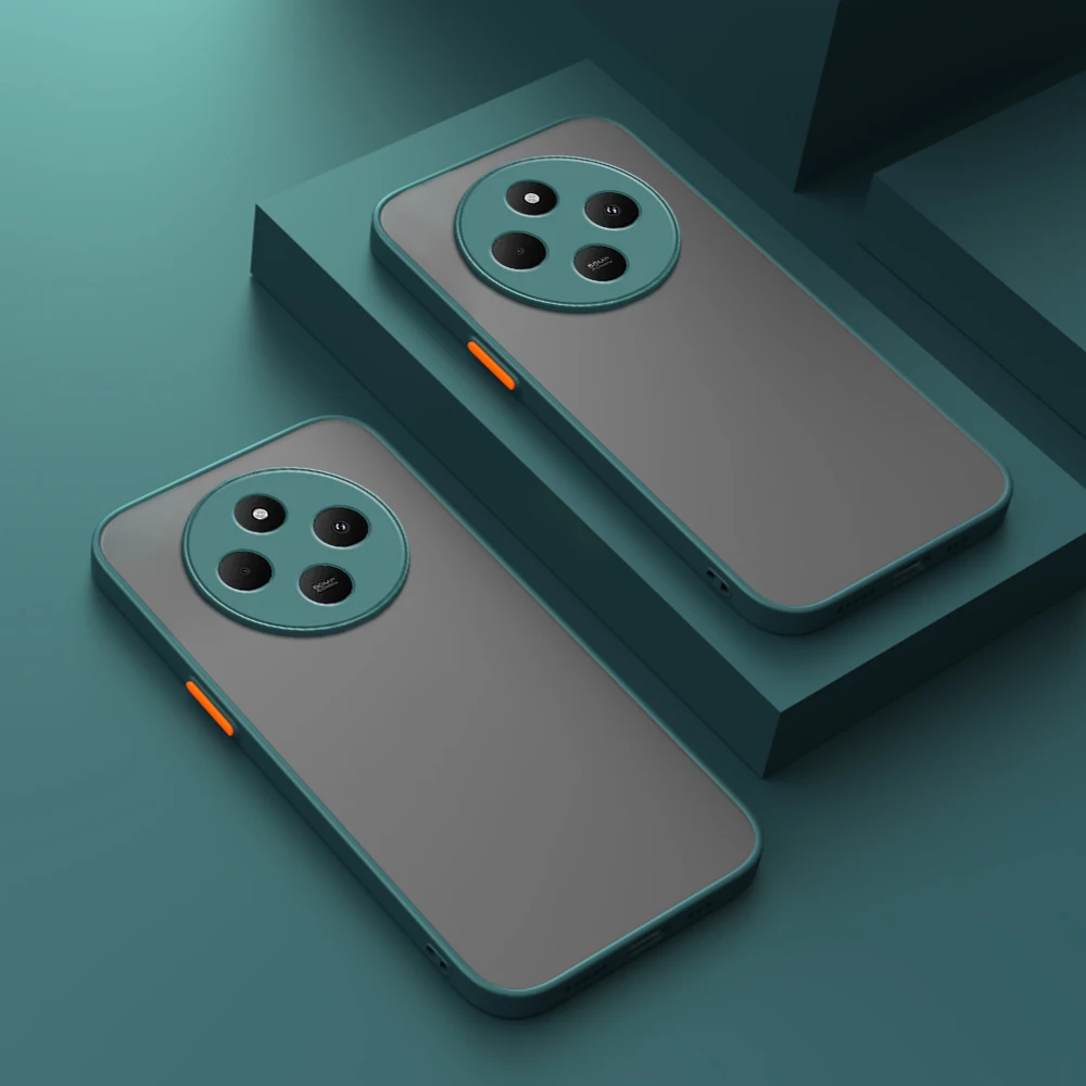 Durable Shockproof Armor Matte Silicone Phone Case - Enhanced Protection Bumper Cover