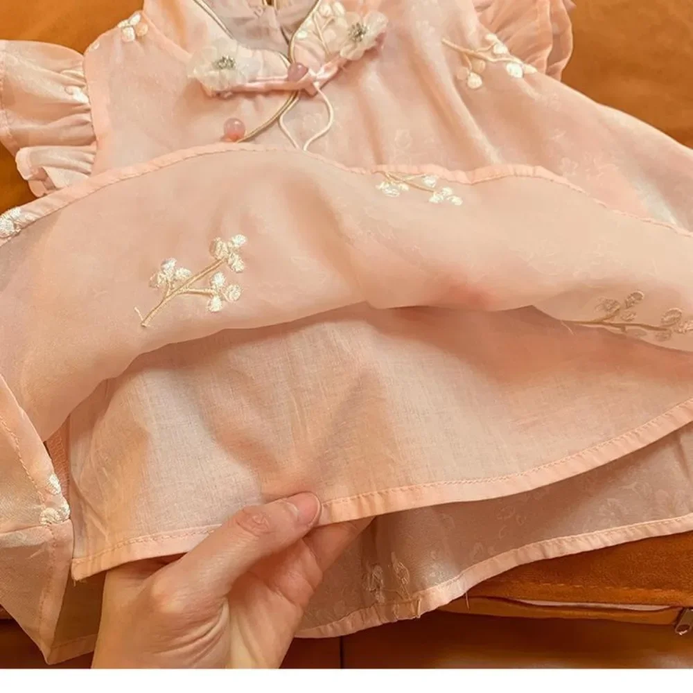 شرابة شيونغسام الاطفال ملابس النمط الصيني الفتيات...