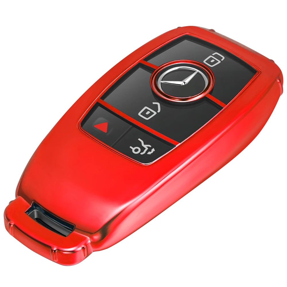 TPU-Schlüsselhülle mit 3/4 Tasten von Lcyam für Mercedes-Benz A220 E63S AMG E-Class GLE 350 4MATIC E300 E400 E43 W213 von 2019 bis 2020 – Detail 23