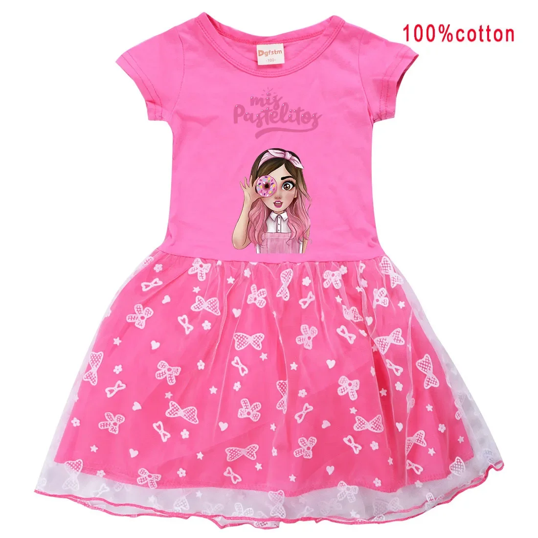 New Mis Pastelitos Baby Girls Dress Summer Kids Birthday Party Princess Dress Halloween Christmas Cosplay Costume