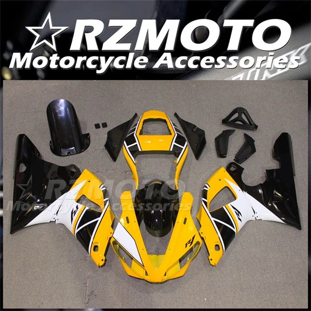 

New ABS Motorcycle Fairings Kit Fit for YAMAHA YZF- R1 2000 2001 00 01 Bodywork set Yellow Black
