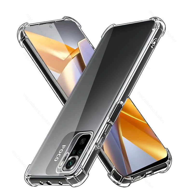 Custodia Poko M 5 S Cover Protettiva Anti-Caduta Trasparente Per Xiaomi Poco M5S Soft Silicone Antiurto Coque Little Poxo Pocco M 5 S 4G