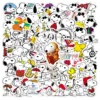 50pcs Dog Snoopy Graffiti Water Cup Luggage Laptop Handbook Waterproof Sticker 6
