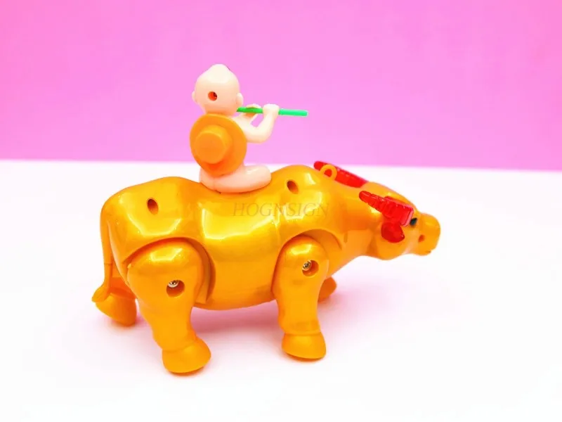 Children's electric water buffalo can walk and sing, simulating a cow. 1-3 year old baby leash toy 4
