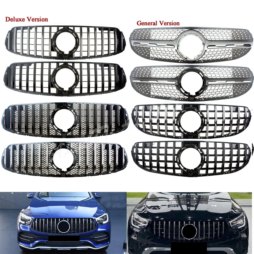 

Car Front Racing Center Grille Facelift Uppeer Bumper Grill For Mercedes Benz W253 GLC Class 2020 2021+ General AMG