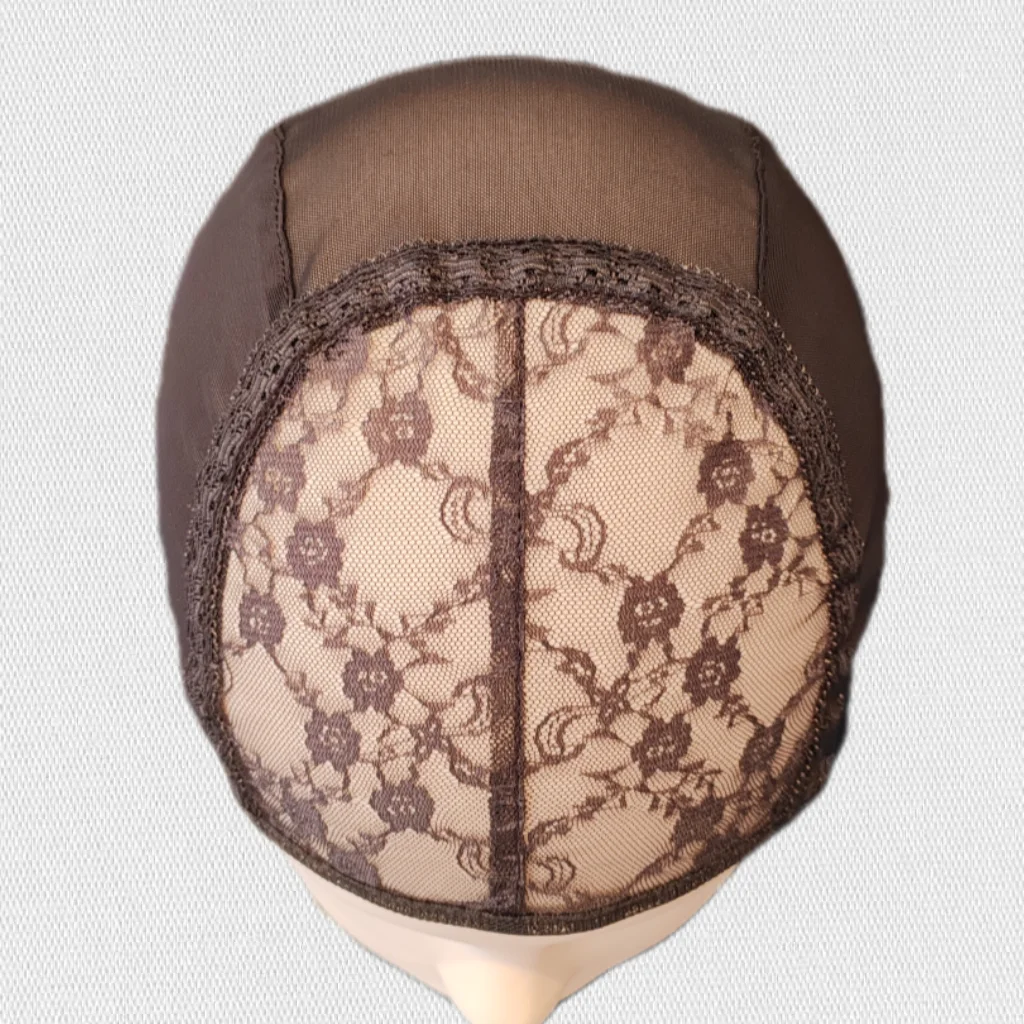 5pc Rose Net Full Machine Made Wig Cap With Adjustable Strap Hairnets on The Back Weaving Cap Glueless Wig Caps