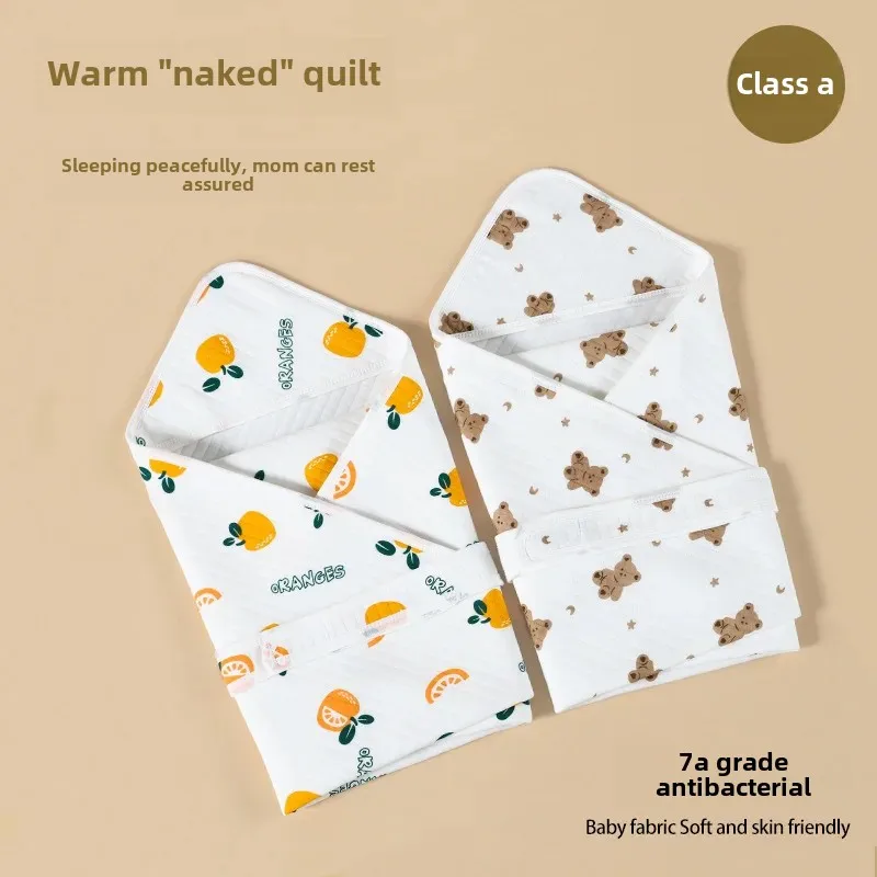 Soft Pure Cotton Comfortable Newborn Swaddle Blanket Autumn Winter Baby Wrap Anti-startle Spring Summer Baby Essentials