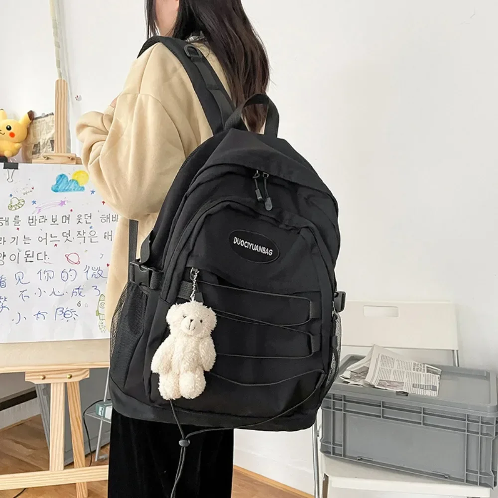 European and American Retro Leopard Print Student Schoolbag Korean Version Ulzzang Versatile Large Capacity Backpack for Women 5