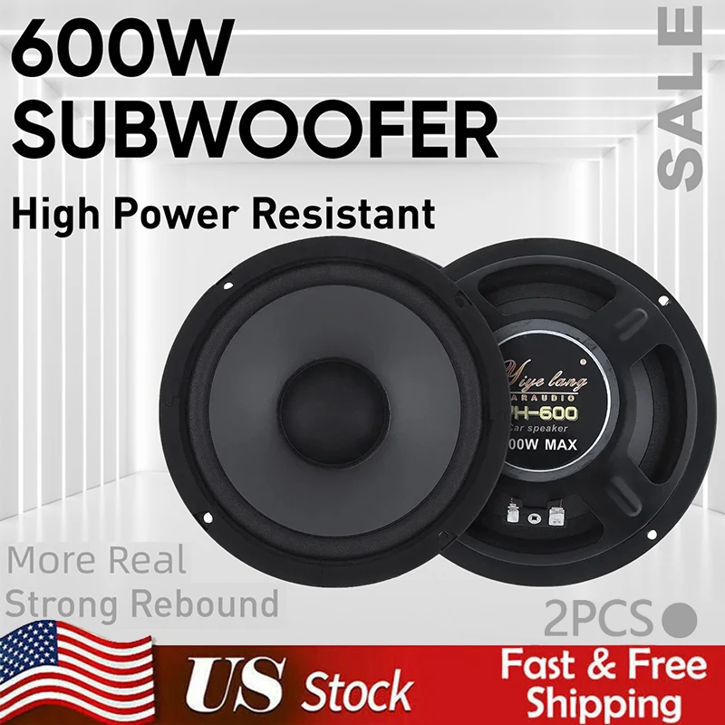 6 Inch 600W Car Audio Speakers 1