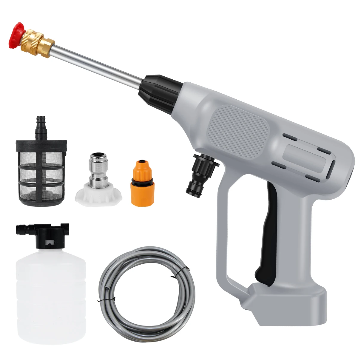 

Cordless Pressure Washer Machine Portable Car Wash Water Sprayer with Nozzle Filter and Connector 30BAR Water Pressure