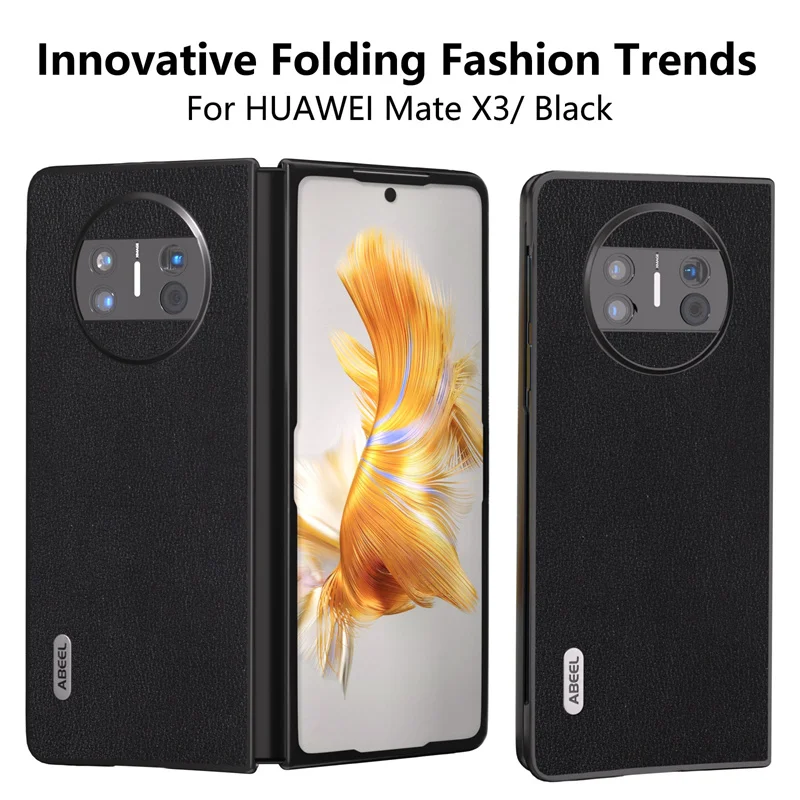 

Genuine Phone Case For Huawei Mate X3 Case Dermal Rear Shell Leather Cover For Huawei Mate X3 Case Cover