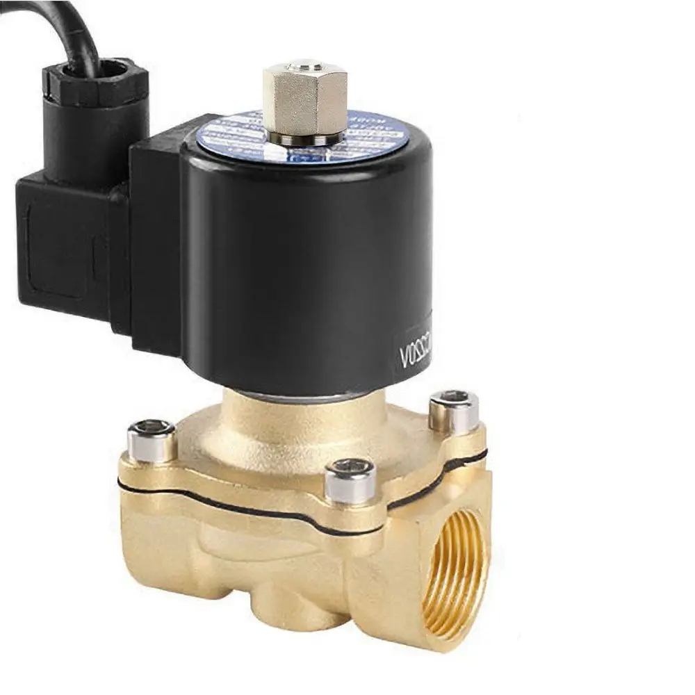 

3/4" Normally Open Fountain Solenoid Valves DN20 Brass Waterproof Solenoid Valve For Underwater 220V 110V 24V 12V