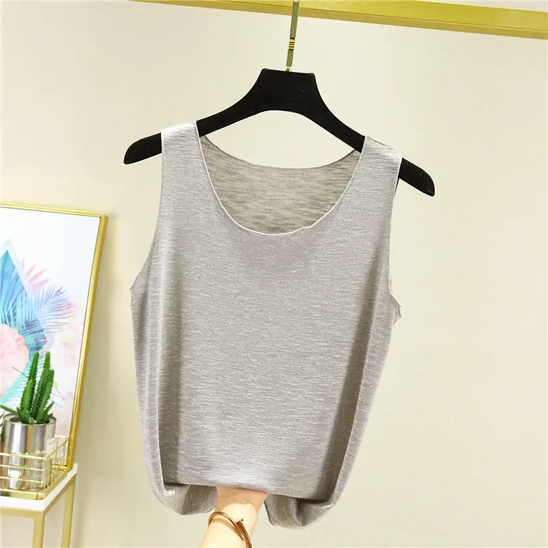 Lockeres, ärmelloses Tanktop aus Baumwolle für Damen