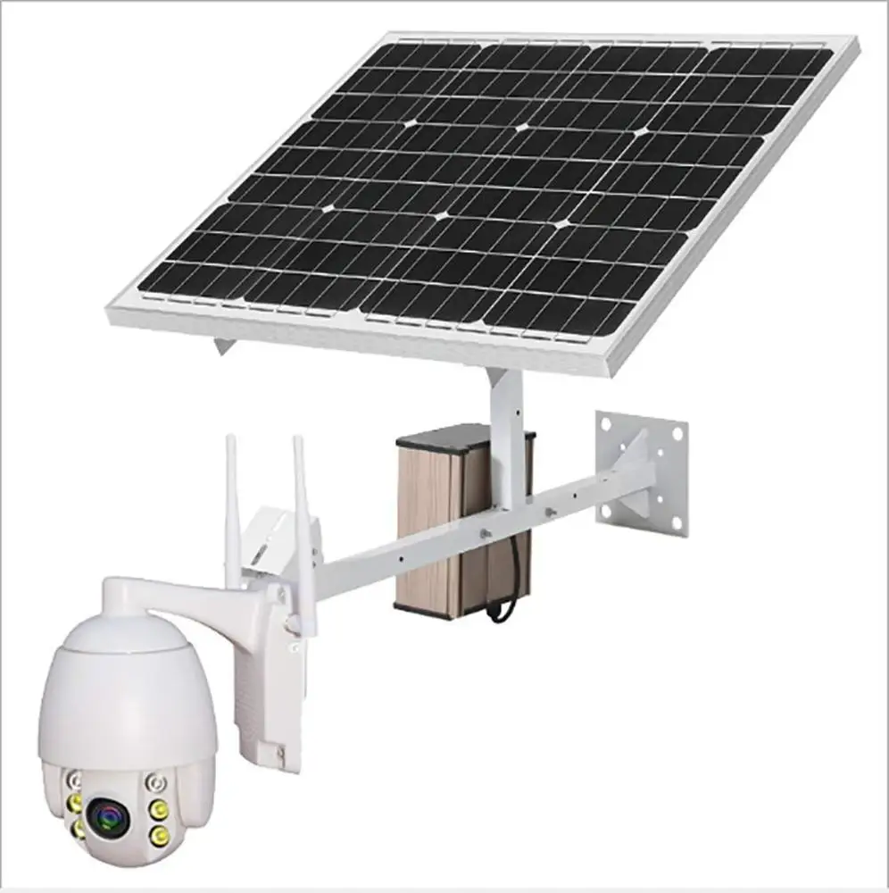 

5x Zoom 1080P 2MP Infrared Night Vision Mobile Detection Rotating Two-Way Voice Solar Outdoor Security 4G PTZ Camera