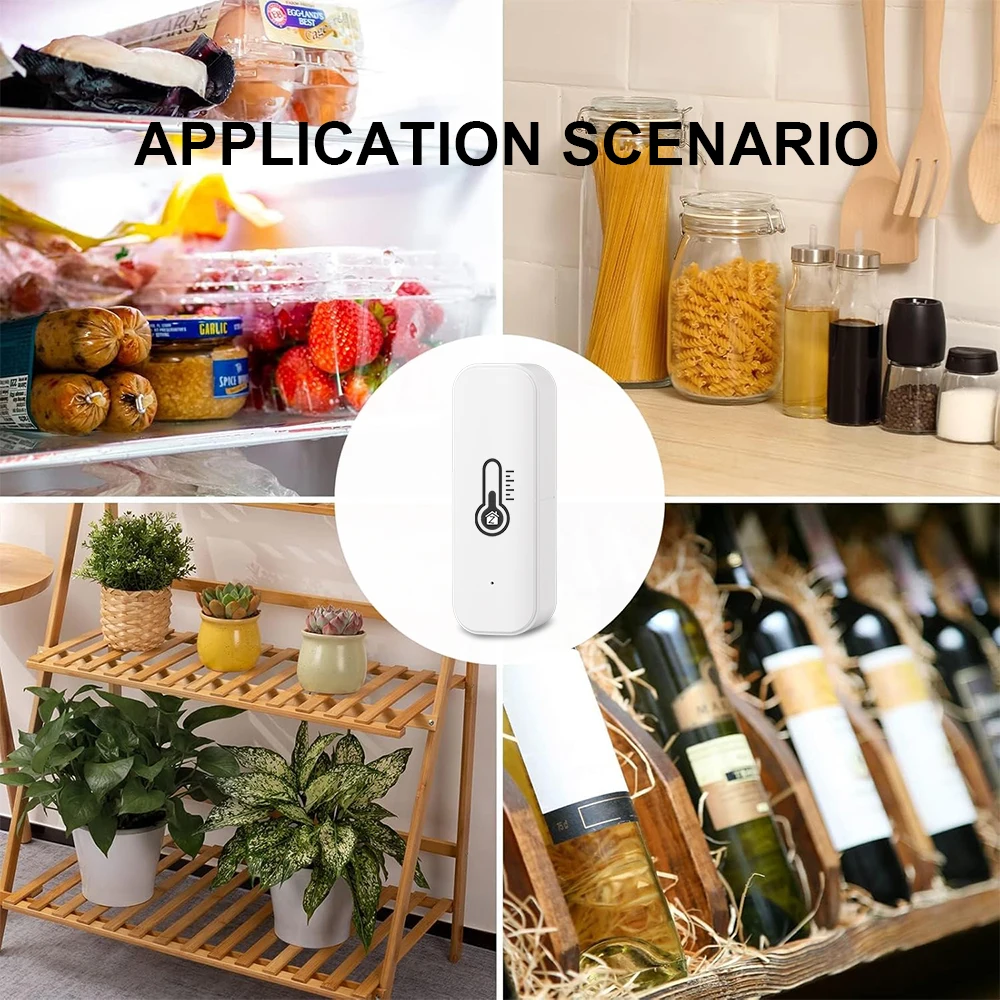 Ewelink ZigBee Smart Temperature Humidity Sensor Battery Powered APP Control The