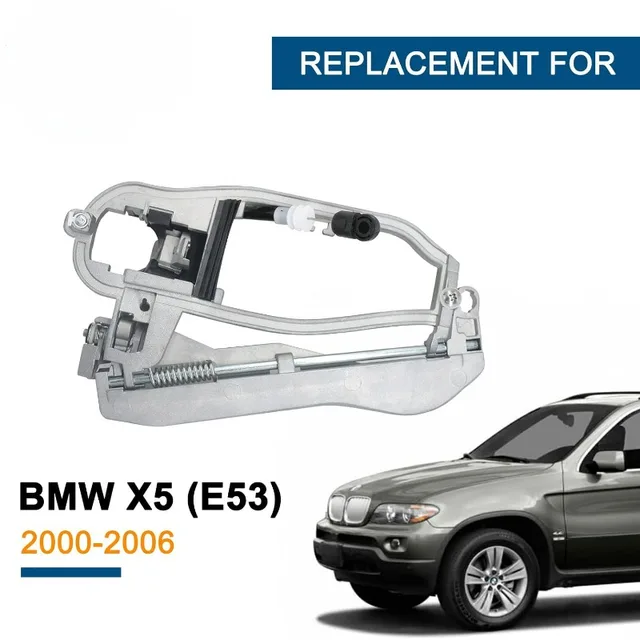 Chrome Front Driver Side Door Handle For 2000-2006 BMW X5 - OEM Replacement #51218243617 4 thumbnail image