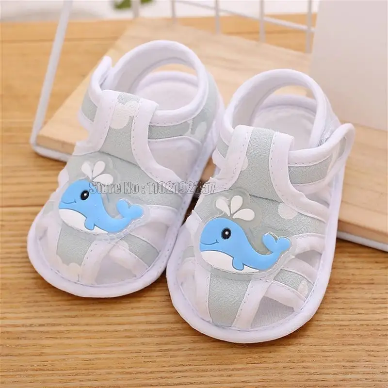 Toddler Infant Kids Girl Summer Cute Casual Princess Cartoon Soft Sandals Crib Shoes Boy First Walkers Baby Shoes
