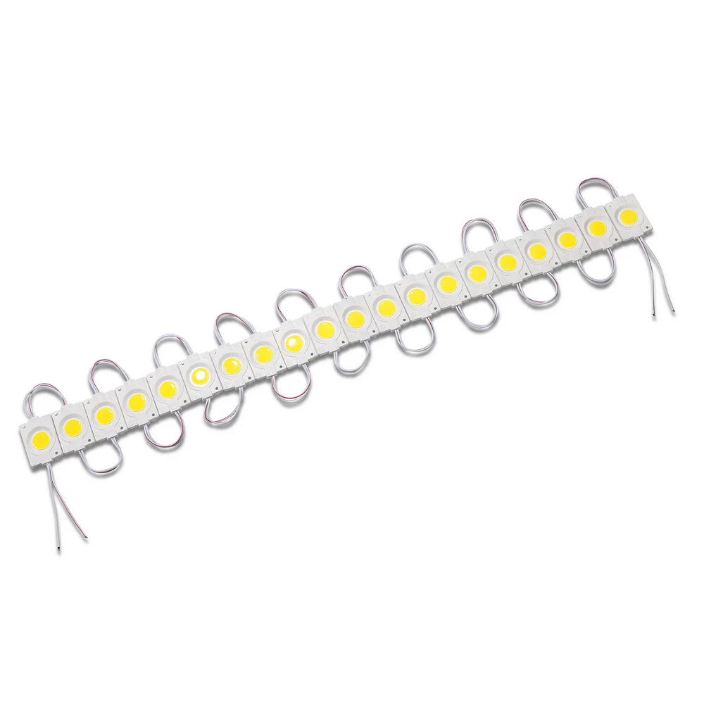 렌즈가 있는 20개/로트 주입식 COB LED 모듈 방수 LED 백라이트, 간판 채널 문자용 DC12V 2W IP68 LED 모듈