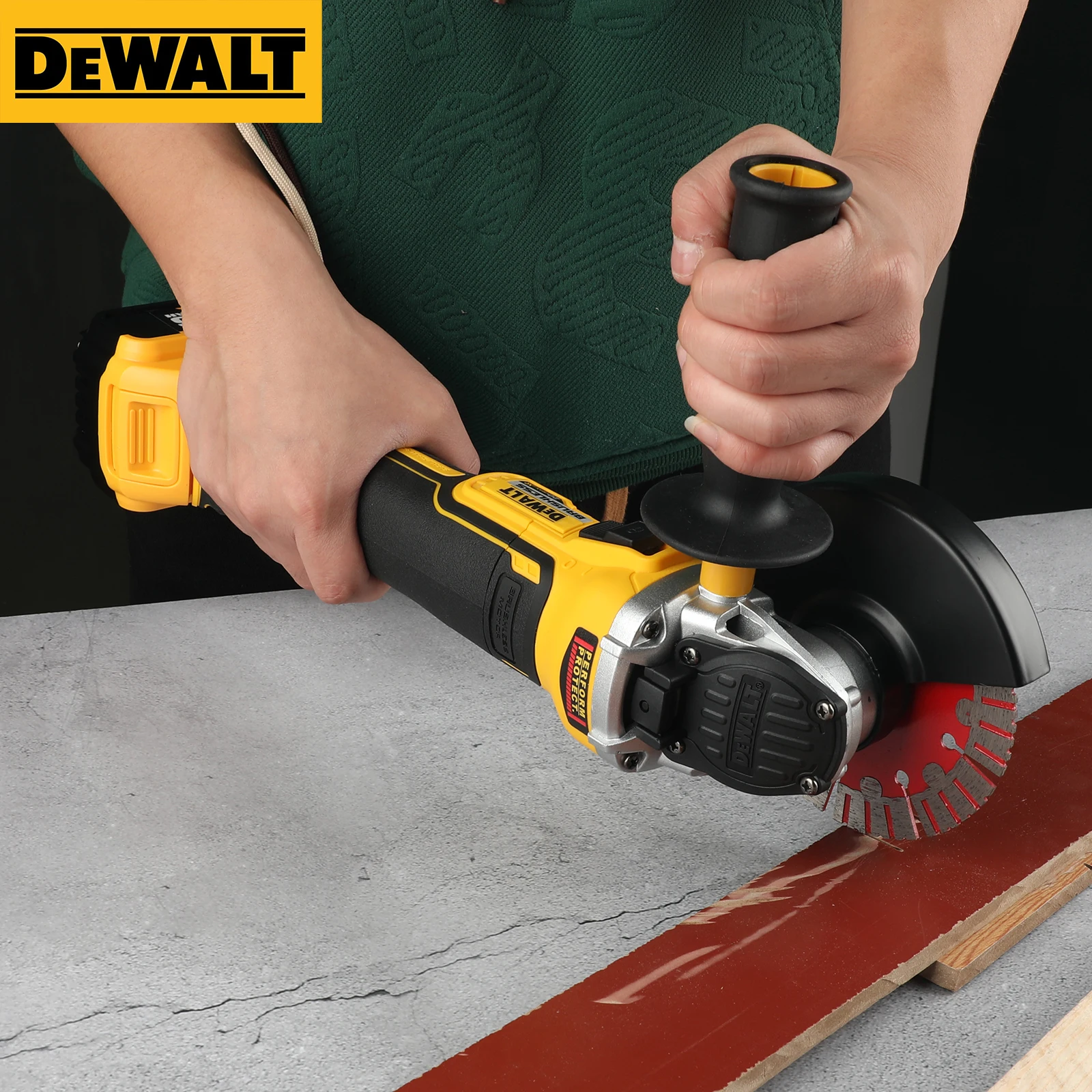DEWALT DCG405 125mm flat head angle grinder bare machine tool cutting machine brushless 18V lithium battery tools
