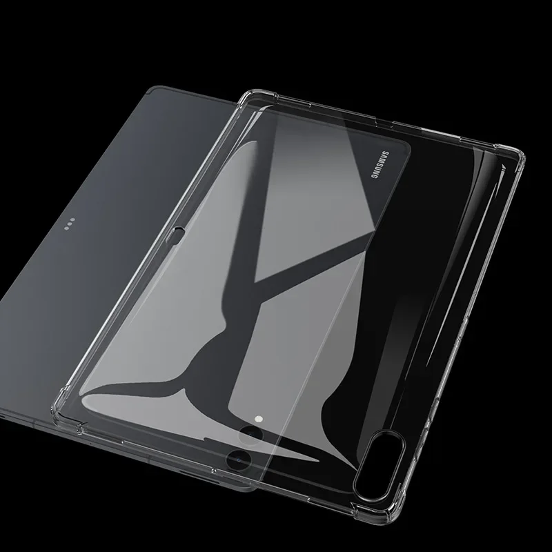 Silicone Clear TPU Tablet Case - Thickened Airbag Protection, Soft and Durable Cover