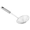Oval Skimmer Stainless Steel Filter Mesh Oil Pot Food Filter Cookware Colander Fried Filter Kitchen Strainer Baking Cooking Tool 5