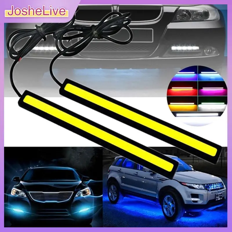 

Set Universal Waterproof Daytime Running lights COB Fog Lamp Car Styling Led light DRL Lamp 17cm