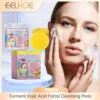 EELHOE Turmeric Kojic Acid Facial Cleansing Pads Cleaning Remover Pores Dirt Moisturizer Face Exfoliating Daily Clean Skin Care 1