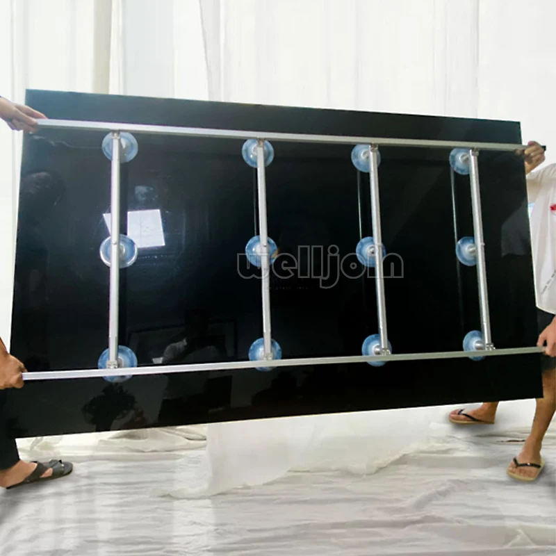12개의 흡착판 LCD 스크린 흡착컵 65인치 75인치 86인치 98인치 100인치 110인치 LCD 유리 제거 및 운반 도구