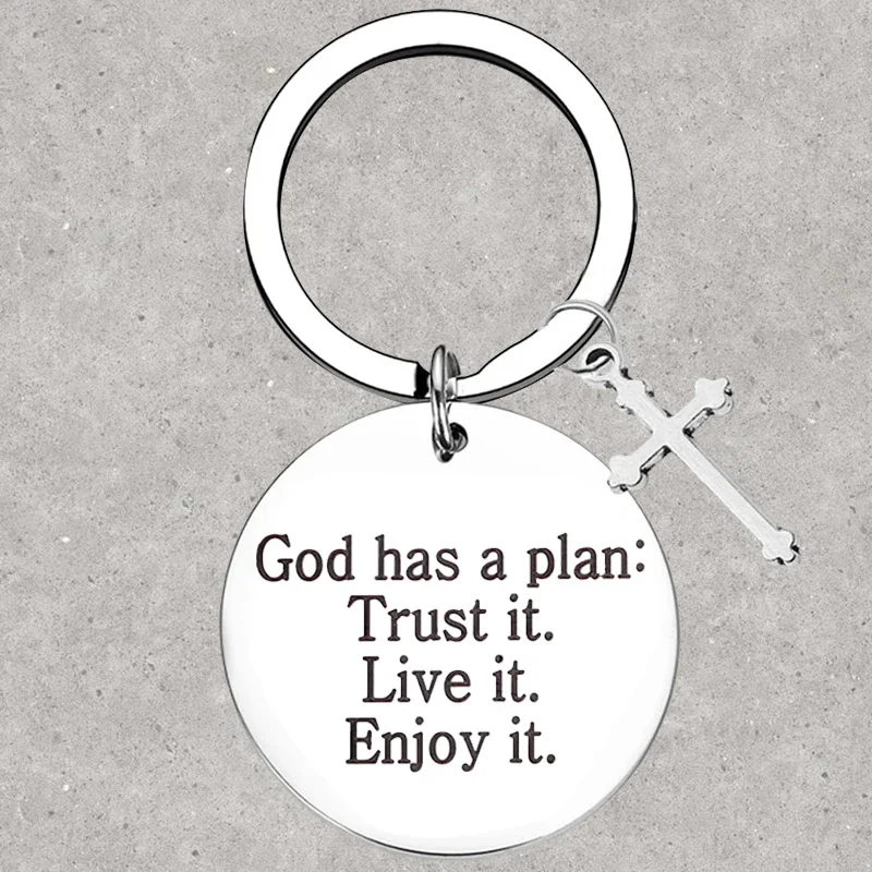 

Hot Christian Keychain daughter son best frined Key Rings inspirational Gifts