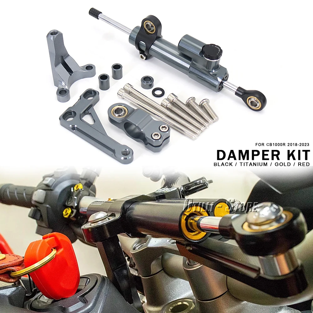 

New Motorcycle Accessories Steering Damper Stabilizer Bracket Kit for HONDA CB 1000 R CB1000R cb1000r 2018- 2020 2021 2022 2023