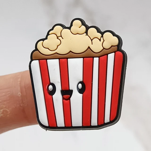 Dropshipping 1Pcs PVC Shoe Buckle Accessories Funny DIY Cute Food Shoes Decoration Jibz For Croc Charms Kids X-mas Gift J