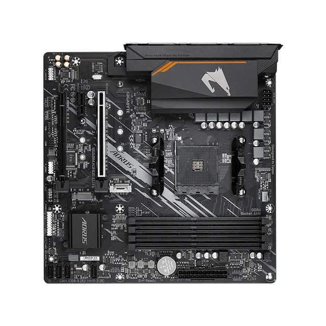 AMD Ryzen 7 5700X R7 5700X CPU + GIGABYTE GA B550M AORUS ELITE Motherboard Suit Socket AM4 All new but without cooler 5