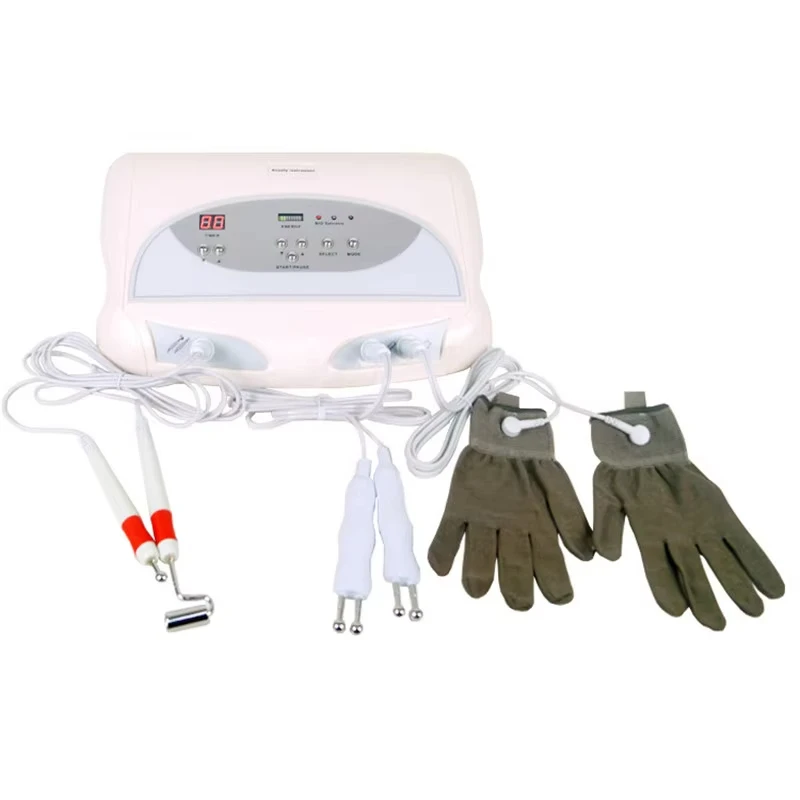 New BIO Electric Electrodes Skin Lifting Machine for Wrinkle Removal / Facial Lifting / Facial Tighten with Gloves for Home Use