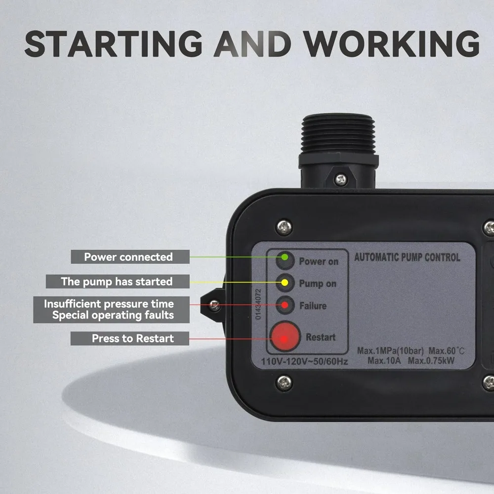 Stainless Steel Smart Controller Water Pressure Booster Pump for Tankless Supply Pressurization