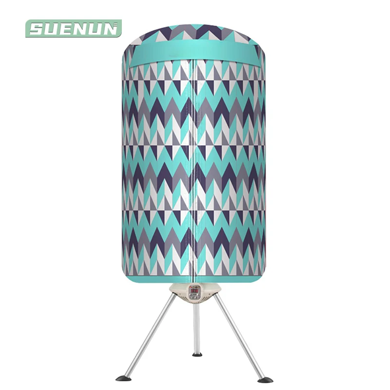 

220V/1000W Dryer Small Household Round Shape Quick-drying Clothes Large-capacity Drying Closet Folding Dryer Load-bearing 10kg