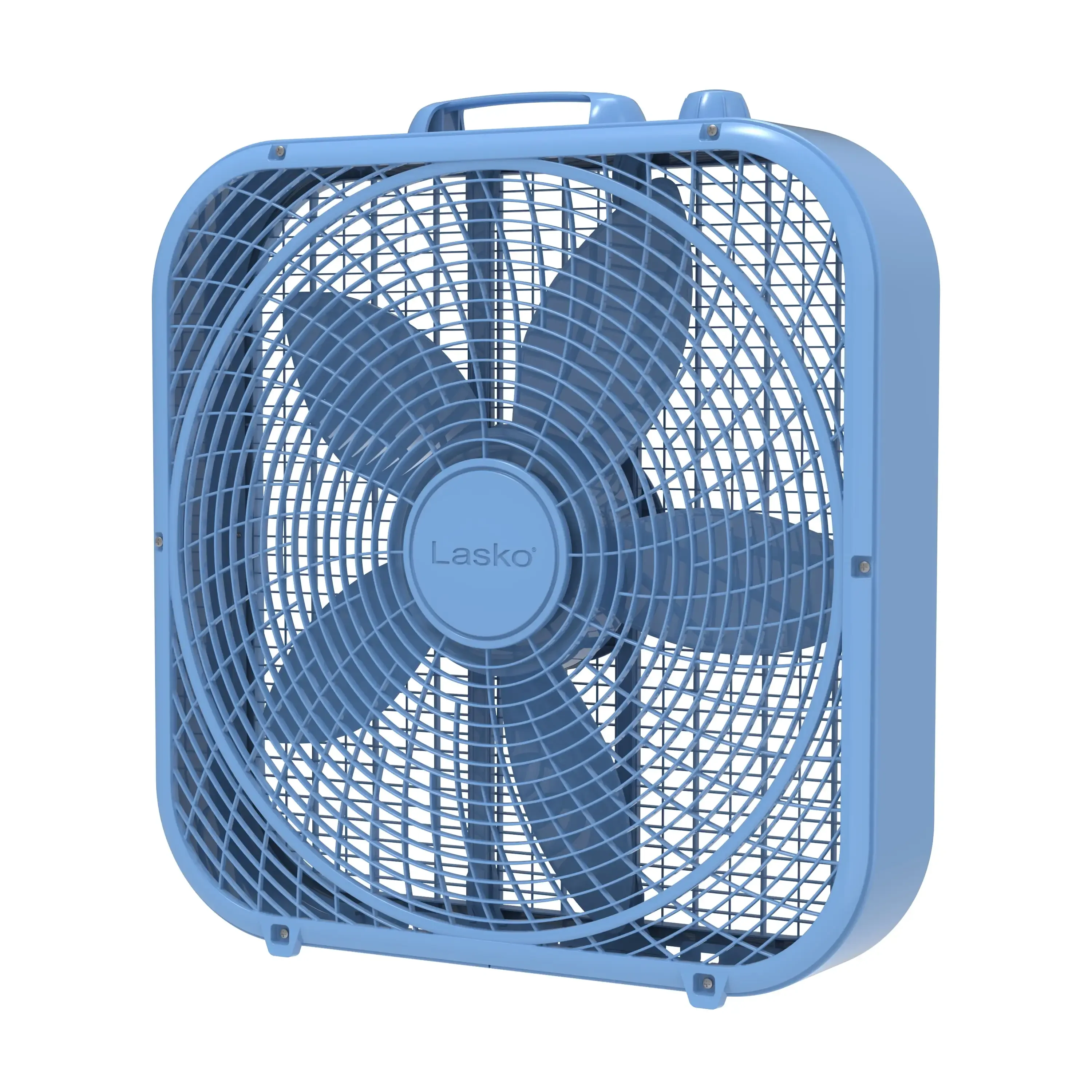 NEW 20" Cool Colors 3-Speed Box Fan with Weather-Resistant Motor, Blue, 22.5" High, B20310, USA 4