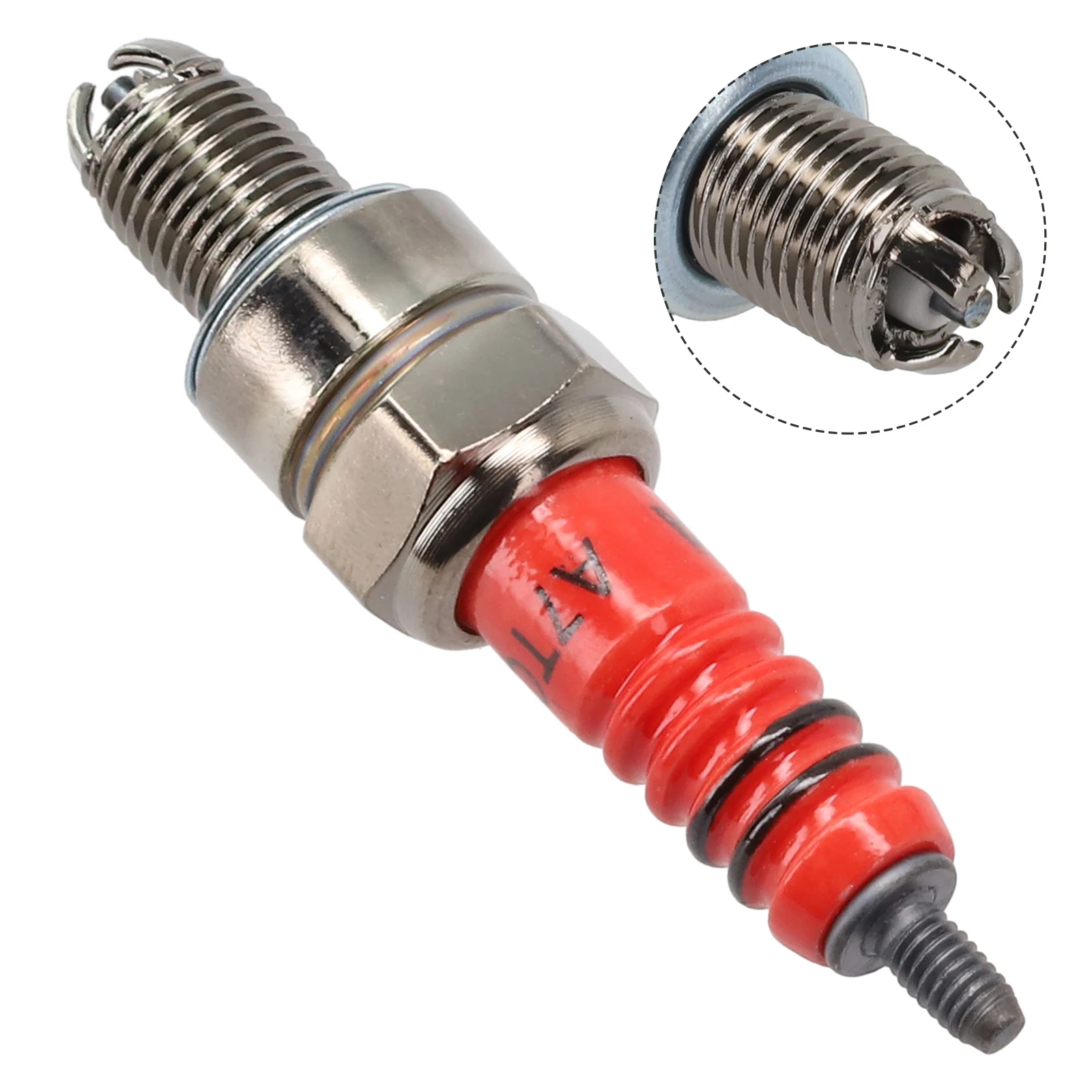 

High-Performance 3-Electrode Spark Plug A7TC For 50CC-150CC ATV Motorcycle For GY6 50CC 70CC Scooter Replacement Accessories