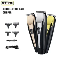 WAIKIL Mini Multi functional Barber Professional Men's Electric Hair clipper USB Charging Cordless Portable Beard Trimmer 1