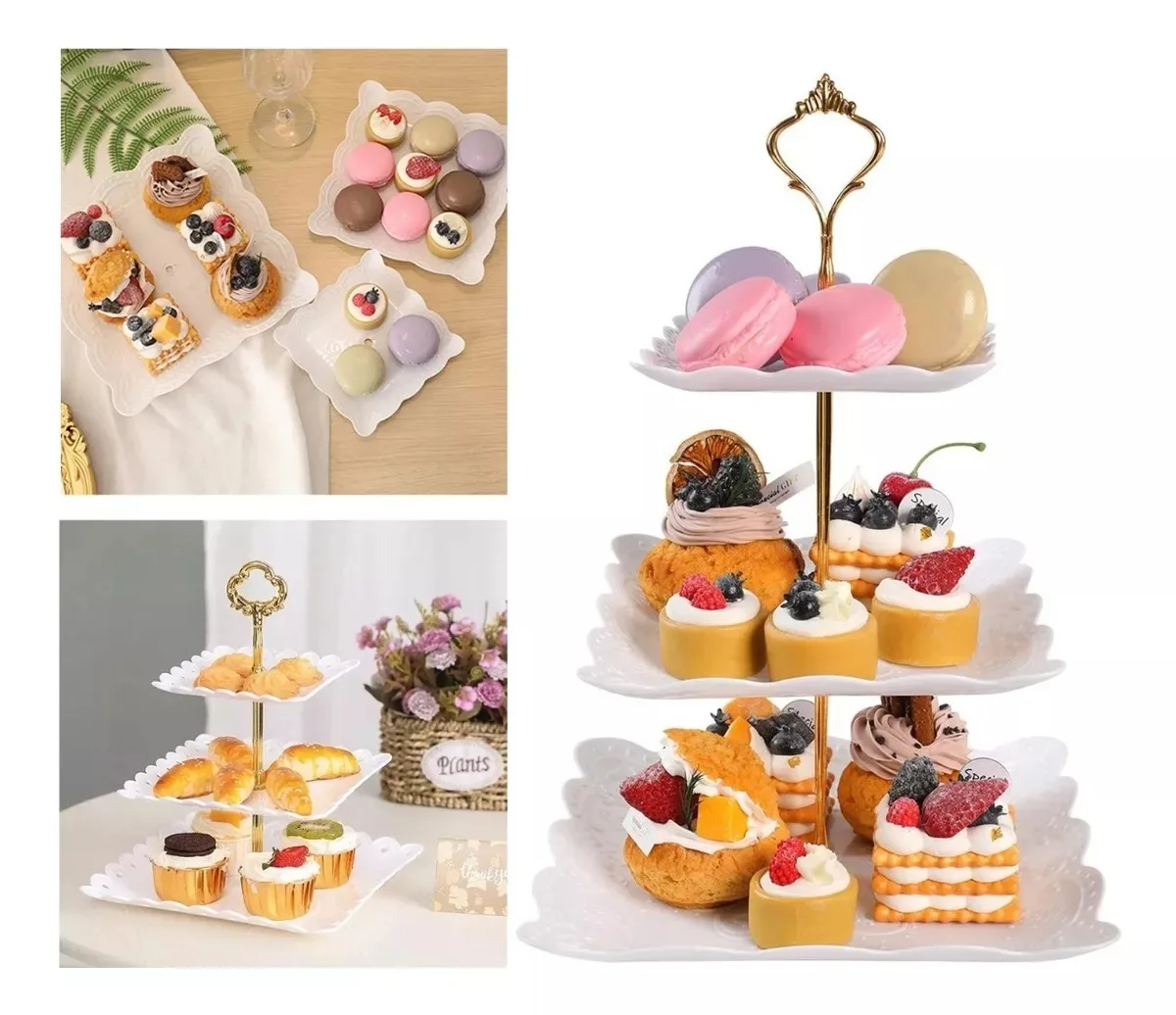 Cake Stand Dessert Stand 3 Layer Pastry Cake Dessert Base Bracket