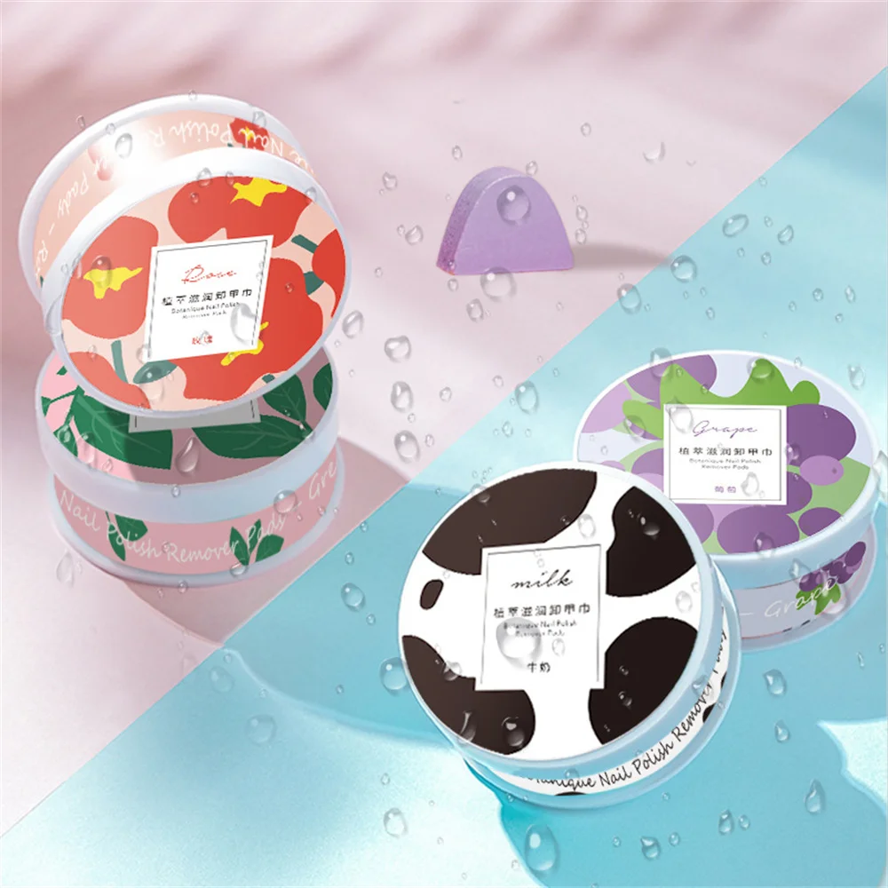 

Wet Wipes Convenient Quick Remover Pads Efficient Easy To Use Gel Nail Polish Moisturizing Wipes For Healthy Nails Fairys Gift