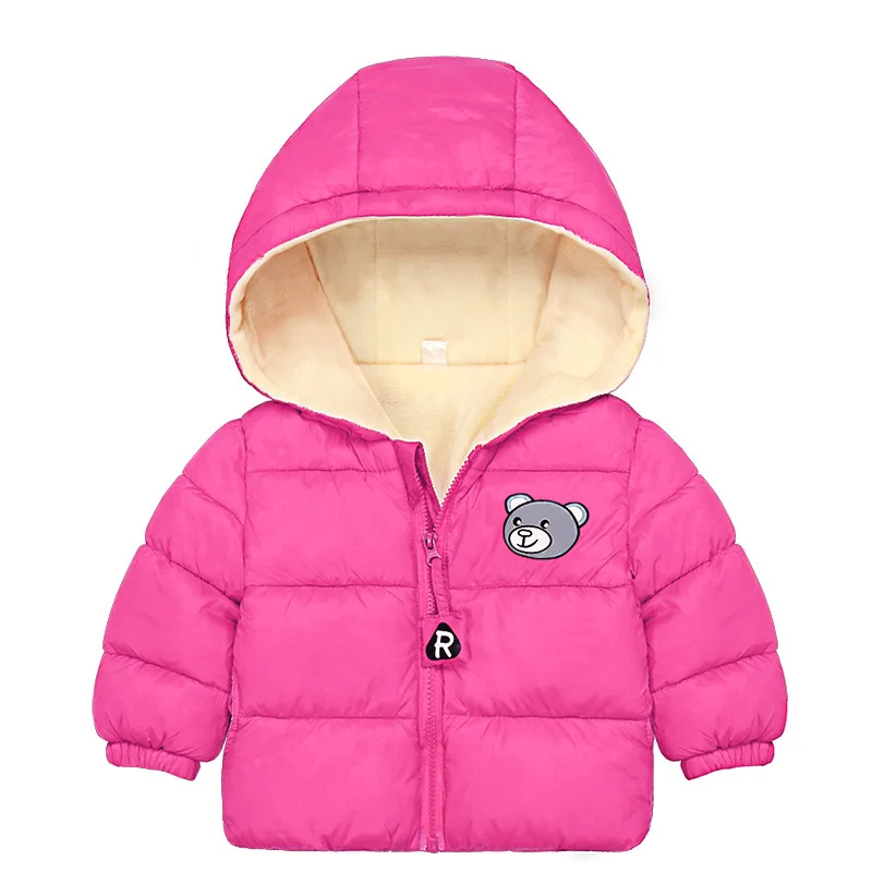 big puffy jacket Winter Boys and Girls Thickened Plush Cotton Clothes Korean Hooded Jacket Medium and Small Children's Cartoon Hooded Warm Jacket big puffy jacket Outerwear & Coats