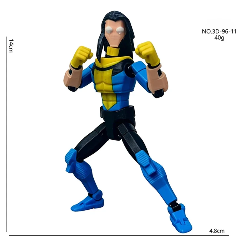 3D Printed Superheroes Anime Multi-Jointed Action Figures Ornaments Gifts